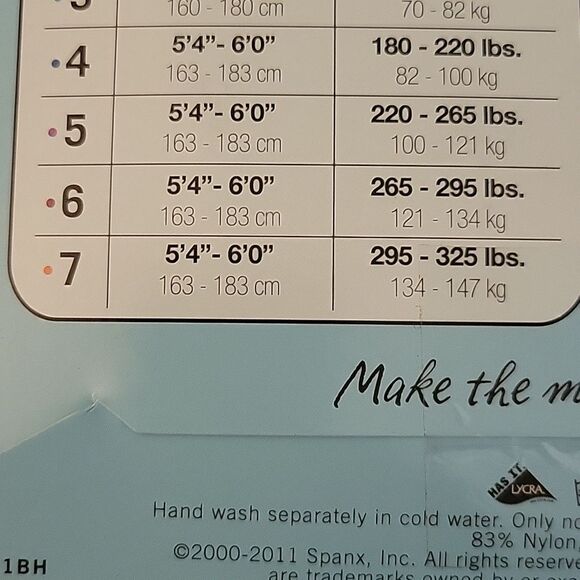 265-295 lb SPANX HIGH WAIST MID THIGH SUPER CONTROL TUMMY CONTROL SHAPER SHORTS - Picture 4 of 6